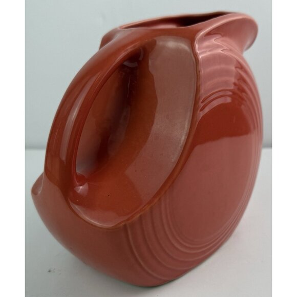 Fiesta Ware Large Disc Pitcher Orange/Poppy/Persimmon Made in USA EUC - Picture 4 of 10